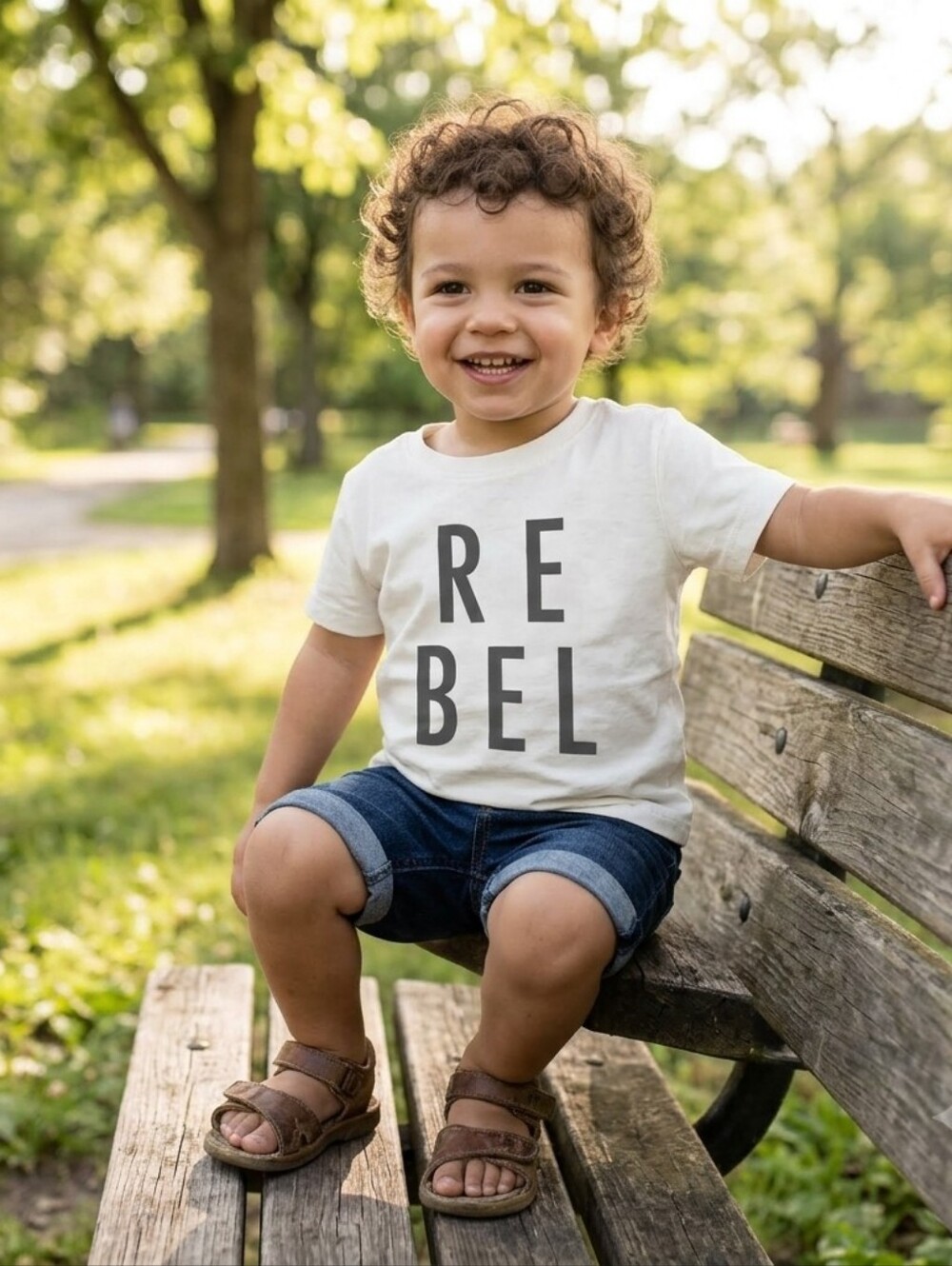 Rebel Toddler T-Shirt Minimalist Graphic Tee Boys & Girls Unisex Cotton Top 3T